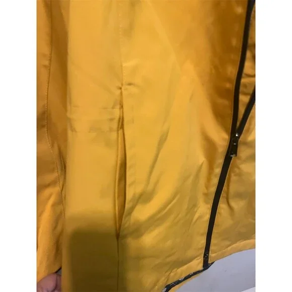 Pendleton Rain Jacket Womens S Goldenrod Yellow Hooded Waterproof Aztec - Picture 4 of 6